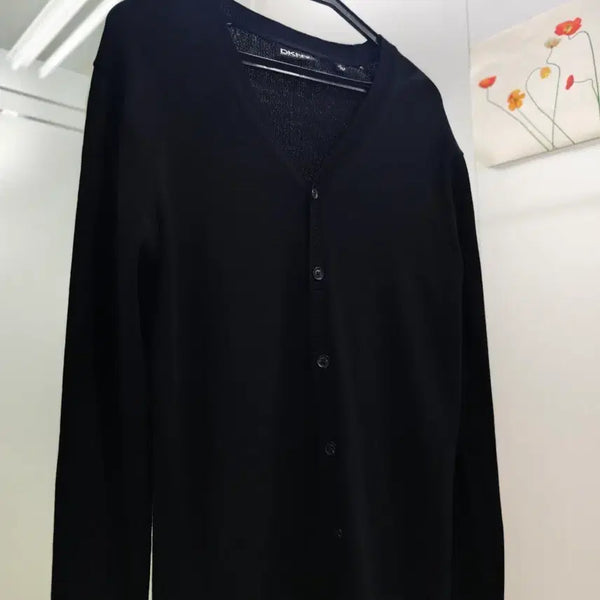 [BUNJANG] DKNY Black Men's Cardigan / DKNY 블랙 남성 가디건