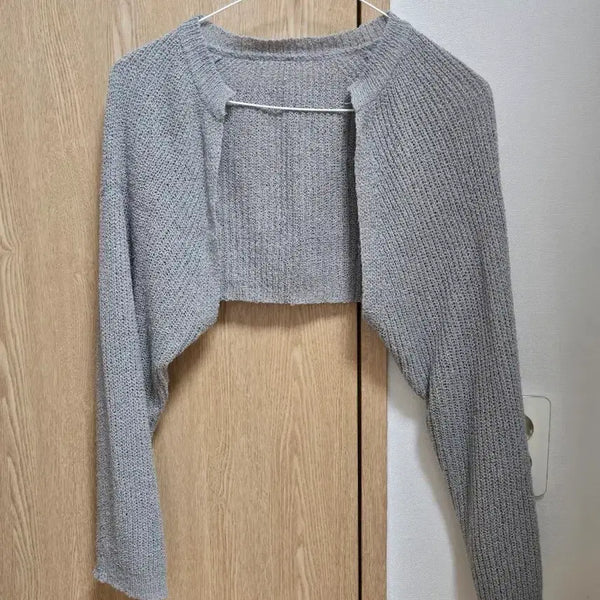 [BUNJANG] Gray Bolero Cardigan / 그레이 볼레로 가디건