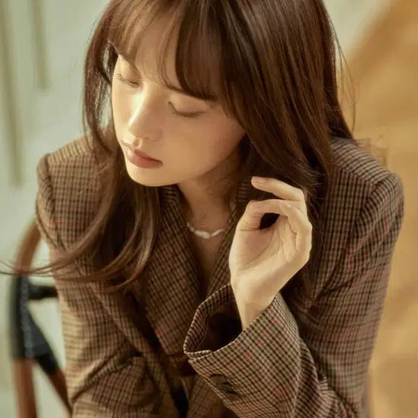 [BUNJANG] Pink Age Full Cap Wig Long Medium Hug Perm Dark Brown / 핑크에이지 완수제통가발 롱 미디움 허그펌 다크브라운
