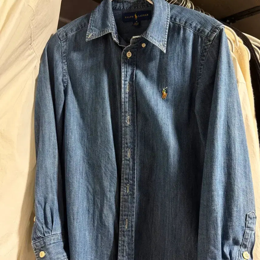 [BUNJANG] Polo Ralph Lauren Denim Shirt Medium / 폴로 랄프로렌 데님 셔츠 m사이즈