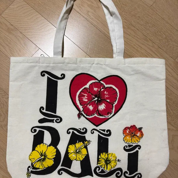 [BUNJANG] Bali Flower Print Eco Bag / [Bali구매] 발리 에코백(미사용품)