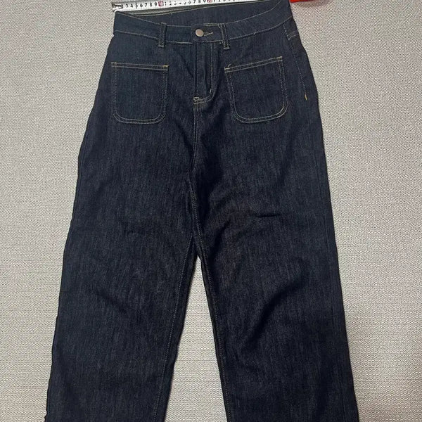 [BUNJANG] Unbranded Raw Denim Jeans L Size / 통일자핏 생지 청바지 L 사이즈