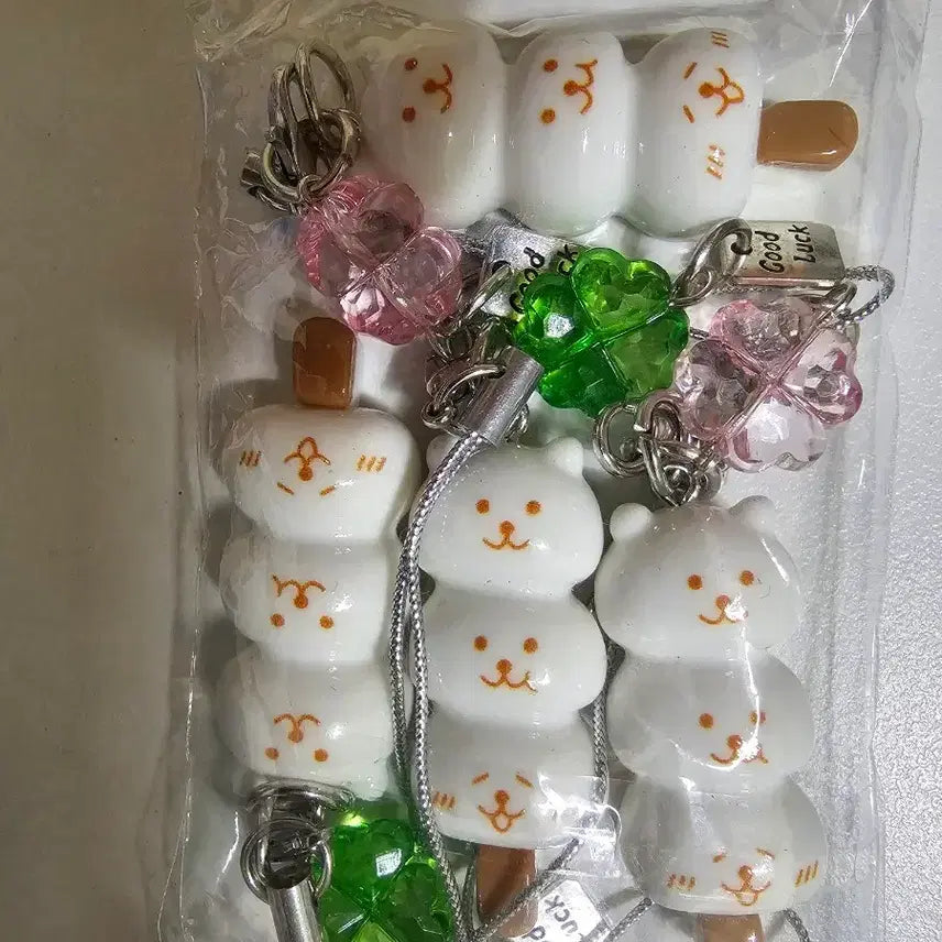 [BUNJANG] Nongdamgom Dango Couple Keychain Bundle Set / 농담곰 당고 키링 핸드폰 키링 일괄 커플 키링