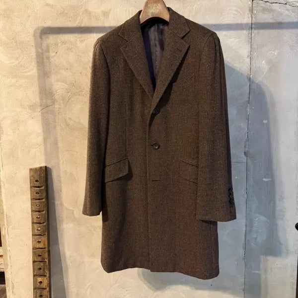 [BUNJANG] Sartoria Vanni Chesterfield Coat Mens Size 95-100 / 사르토리아 반니 체스처필드 코트 남성95-100