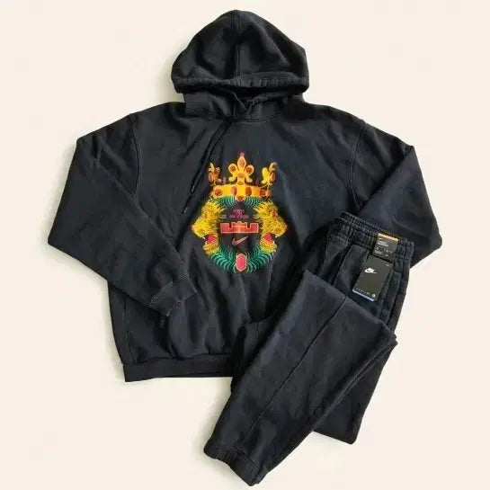 [BUNJANG] Nike LeBron James Collaboration Hoodie and Jogger Pants Set / 나이키 르브론 제임스 후드티 + 조거팬츠