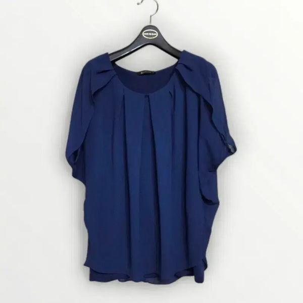 [BUNJANG] Women's Chiffon Short Sleeve Blouse - Size 55/90 / 55 블라우스 반팔 블라우스 쉬폰 블라우스 정장 여성 여름 블라우스 90