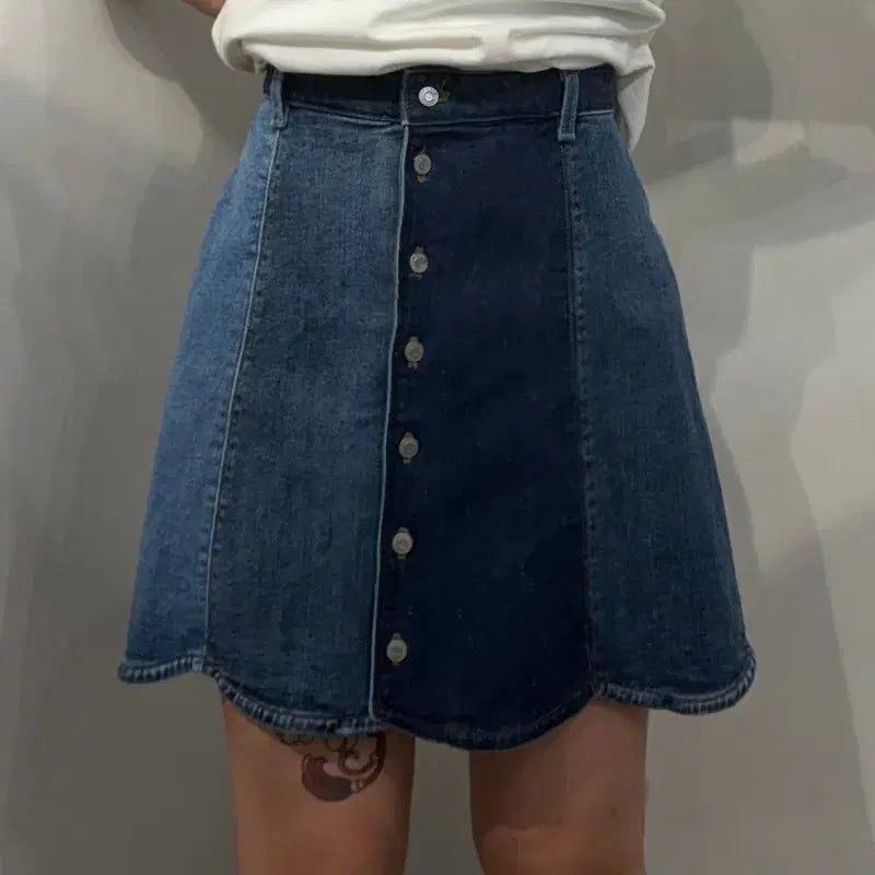 [BUNJANG] And Other Stories Patchwork Denim Mini Skirt Size 40 / 40 앤아더스토리즈 패치워크 데님 미니스커트