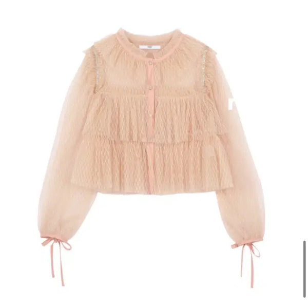 [BUNJANG] Johnny Hates Jazz Lace Blouse and Skirt Set / 쟈니헤잇재즈 튤 블라우스+치마 세트