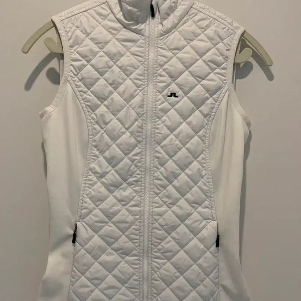 [BUNJANG] J. Lindeberg Quilted Vest White XS / 제이린드버그 퀼팅 베스트 XS