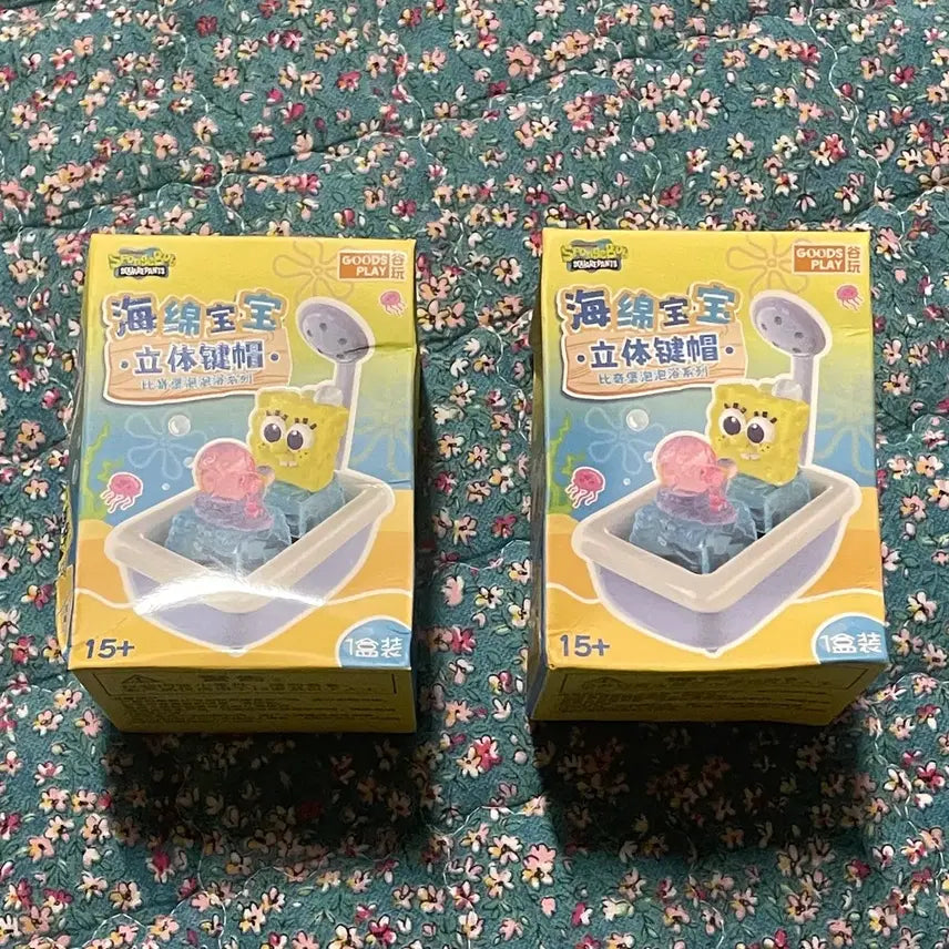 [BUNJANG] SpongeBob 3D Keycap Bubble Bath Tub (Sealed) / 스폰지밥 입체 키캡 목욕 버블 욕조 미개봉 새상품