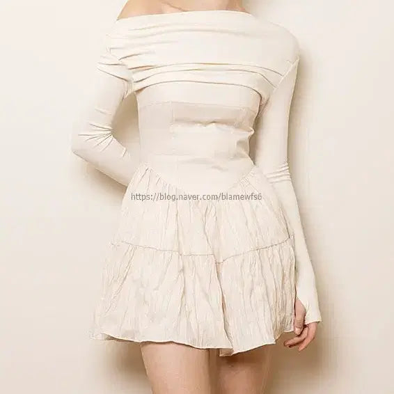[BUNJANG] Not Your Roses Lily Dress Ivory / 낫유어로즈 릴리드레스 아이보리