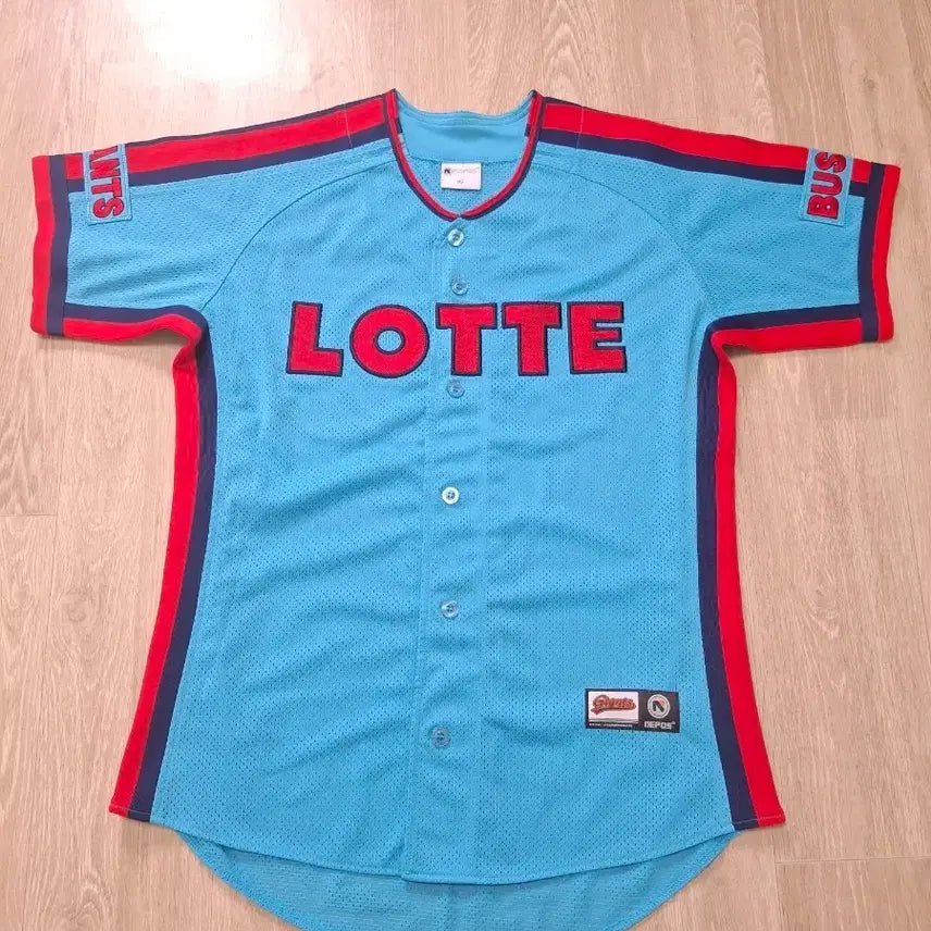 [BUNJANG] Lotte Giants Nomarking Champion Smurf Size 95 Uniform / 롯데자이언츠 노마킹 챔피언 스머프 95사이즈 유니폼