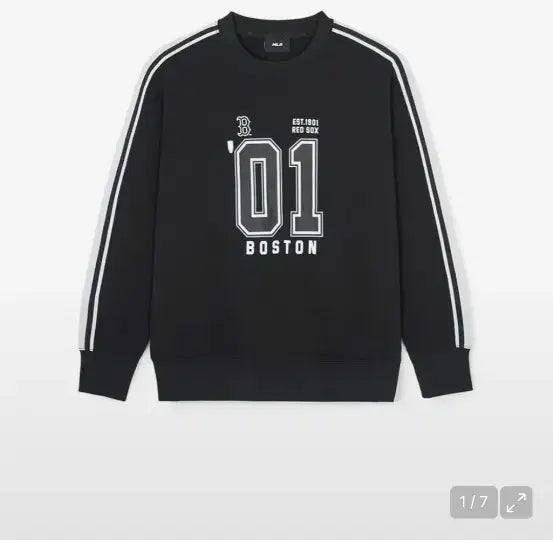[BUNJANG] MLB Varsity Sweatshirt Black XL / MLB바시티맨투맨 새상품 저렴히판매