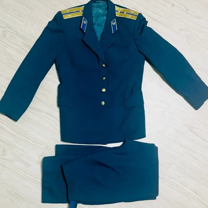 [BUNJANG] Soviet KGB Kremlin Guard Dress Uniform Set (1970s-1980s) / 소련군 오리지널 KGB크렘린 경비대 예복 상,하의