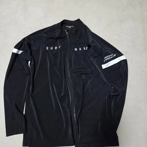 [BUNJANG] Perzo M Black Surfing Zip-up Top / 퍼조 M 블랙 서핑 집업110