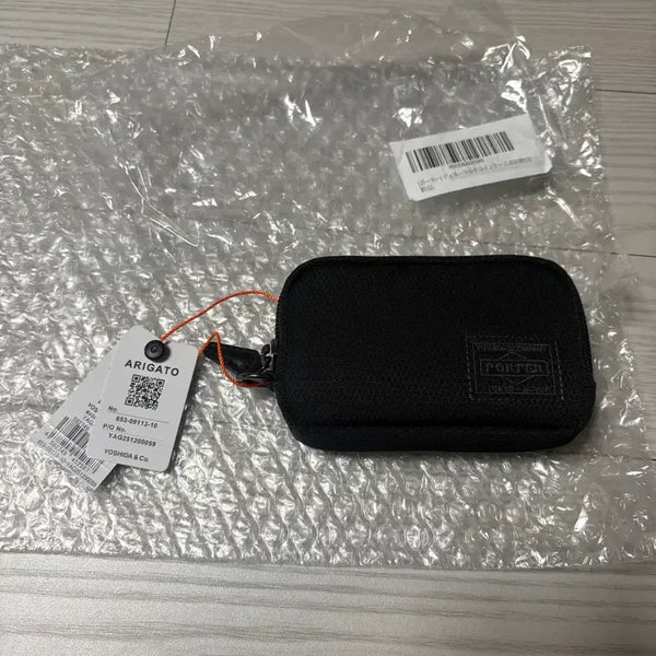 [BUNJANG] Yoshida Porter Card (Coin) Wallet - Black / 요시다포터 카드(동전)지갑