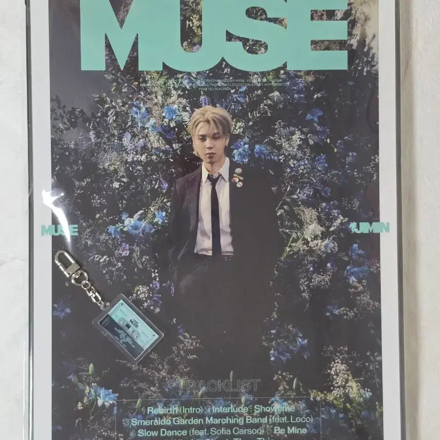 [BUNJANG] BTS Jimin MUSE Pop-up Store Keychain & Poster Set / BTS 지민 MUSE 뮤즈 팝업 키링 포스터 (마그넷 X)