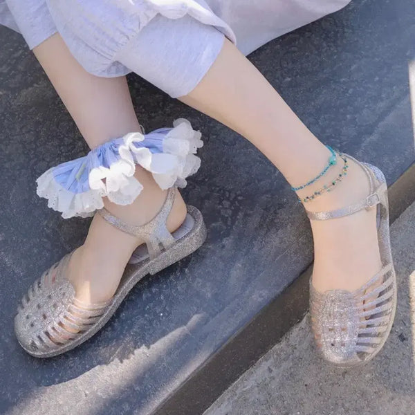[BUNJANG] Rockfish Jelly Shoes Silver / 락피쉬 젤리슈즈 실버
