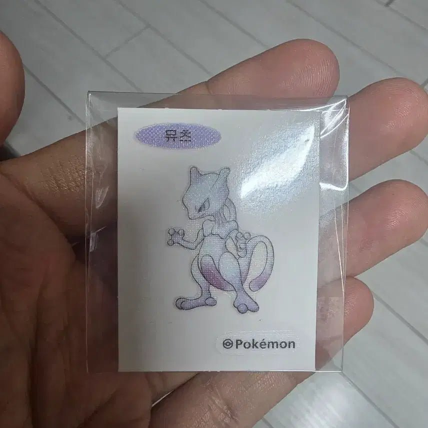 [BUNJANG] Mewtwo 30th Anniversary Artwork Sticker / 뮤츠30주년 아트웍 띠부씰