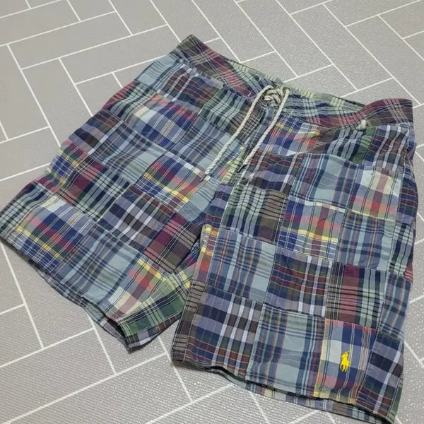 [BUNJANG] Polo Ralph Lauren Madras Check Swim Shorts 34 / no.207 폴로 랄프로렌 스윔 마드라스체크 반바지 34
