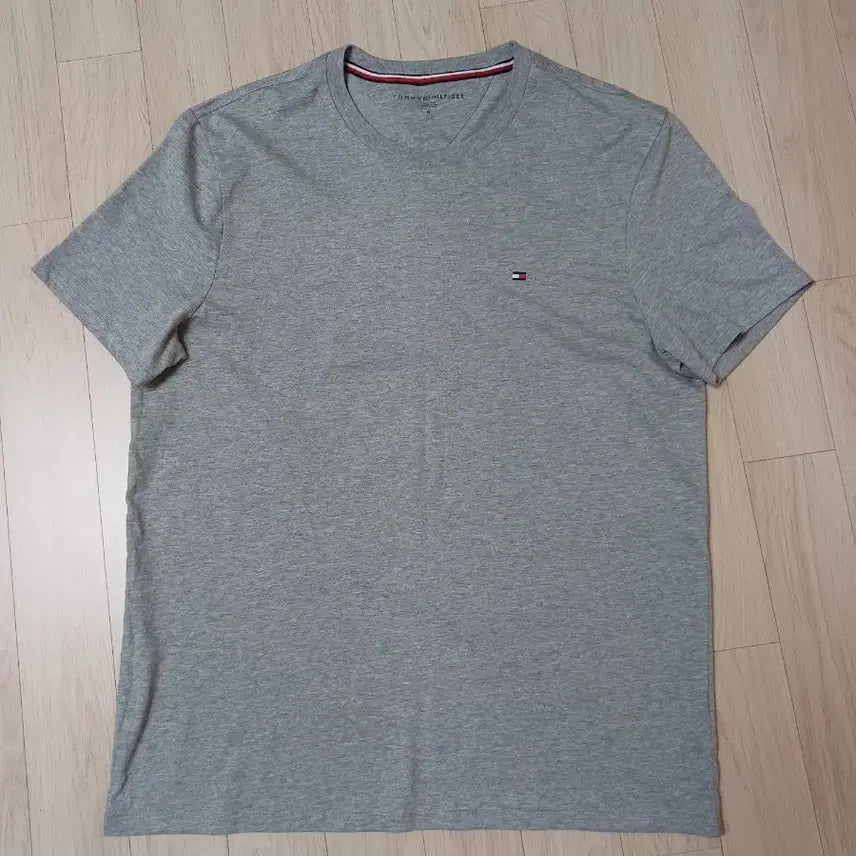 [BUNJANG] Tommy Hilfiger Short Sleeve T-Shirt Gray / 타미힐피거 반팔 티셔츠 그레이