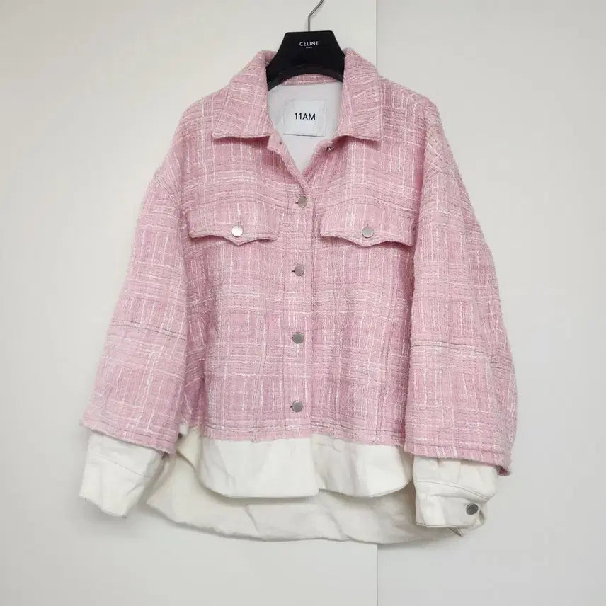 [BUNJANG] 11AM Oversized Fit Jacket Pink / 11AM 자켓