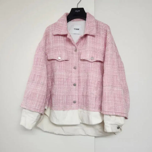 [BUNJANG] 11AM Oversized Fit Jacket Pink / 11AM 자켓