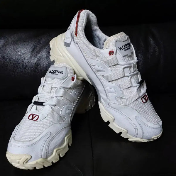[BUNJANG] Valentino Garavani Climber Sneakers White Retro (EU40) / 발렌티노 가라바니 클라이머 스니커즈 화이트 레트로(EU40)