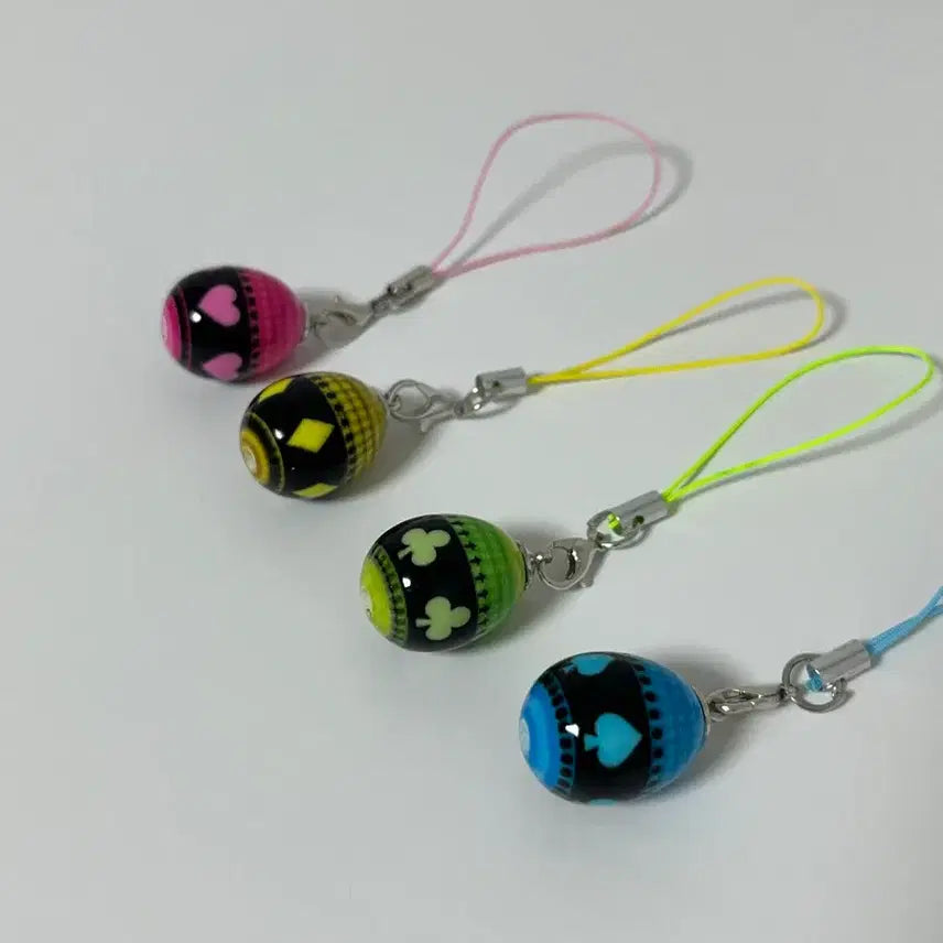 [BUNJANG] Shugo Charas! Guardian Character Egg Keyring / 고전문구 캐릭캐릭체인지 캐캐체 수호알 키링 열쇠고리 새상품