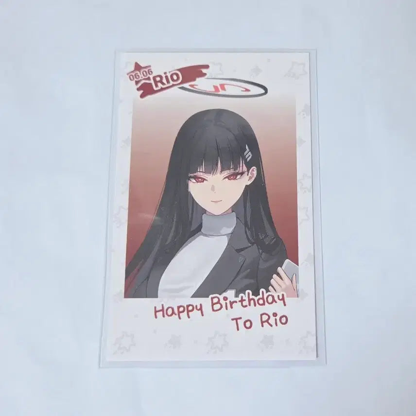 [BUNJANG] Blue Archive Memorial Cafe Rio Birthday Photocard / 블루아카이브 카페메모리얼 리오 생일 포토카드
