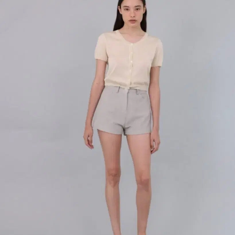 [BUNJANG] Thanat Round Silk Cardigan Light Yellow / 타낫 라운드 실크 가디건 라이트 옐로우
