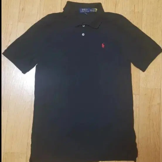 [BUNJANG] Polo Ralph Lauren Classic Fit Black Short Sleeve Polo Shirt / (백화점판/QR인증/새상품급)폴로 랄프로렌 얇은 메시 클래식핏 블랙 반팔 카라티,95