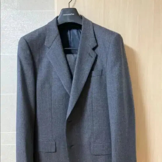 [BUNJANG] Customellow Men's Grey Check Pattern Suit Set / 커스텀멜로우 정장 상하의 세트