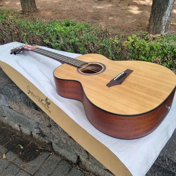 [BUNJANG] Gopherwood I110 OM Body Acoustic Guitar (Exhibition Model, Unused) / [전시품 30% 할인] 입문용 국민통기타 고퍼우드 OM바디 기타 판매합니다