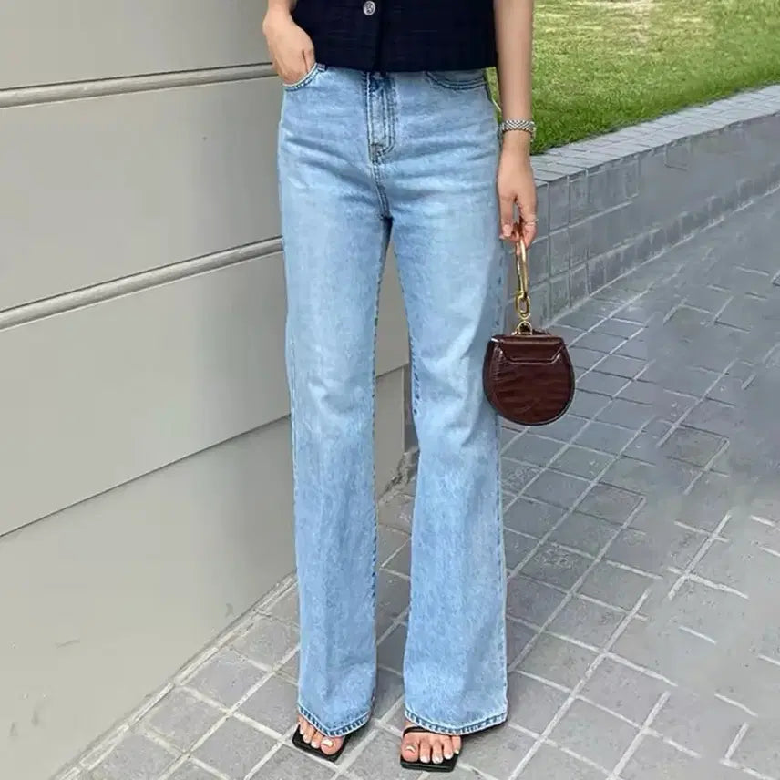 [BUNJANG] Light Blue Wash Bootcut Denim Pants / 연청 부츠컷 데님 팬츠