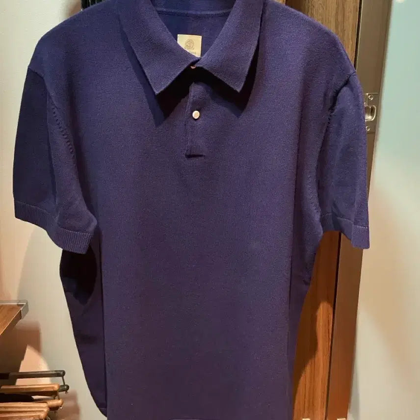 [BUNJANG] Bastong 307 Indigo M (24SS) Egyptian Cotton Knit Polo / 바스통 307 인디고 M (24SS)