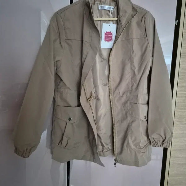 [BUNJANG] Shein Shein Khaki Women's Windbreaker Jumper / 쉬인쉬인 카키색 여성 바람막이 점퍼