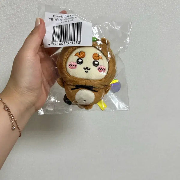 [BUNJANG] Cheikawa Raccoon Shisa Plush Keyring / 새상품 치이카와 너구리 시사 인형 키링