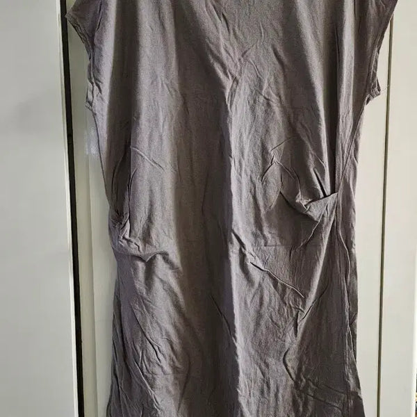 [BUNJANG] Khaki Shirring Batwing Loose Fit Dress / 카키색 셔링  가오리 루즈핏 원피스
