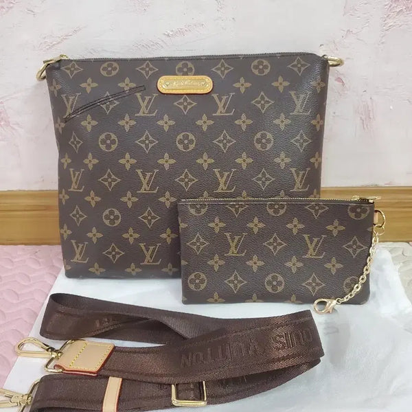 [BUNJANG] Monogram Canvas Pouch Set / 모노그램 캔버스 파우치 세트