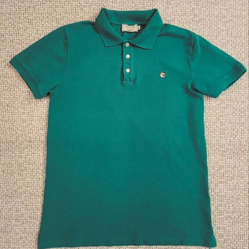 [BUNJANG] Maison Kitsuné Cotton Polo Shirt Green / 메종키츠네 카라티 M 그린