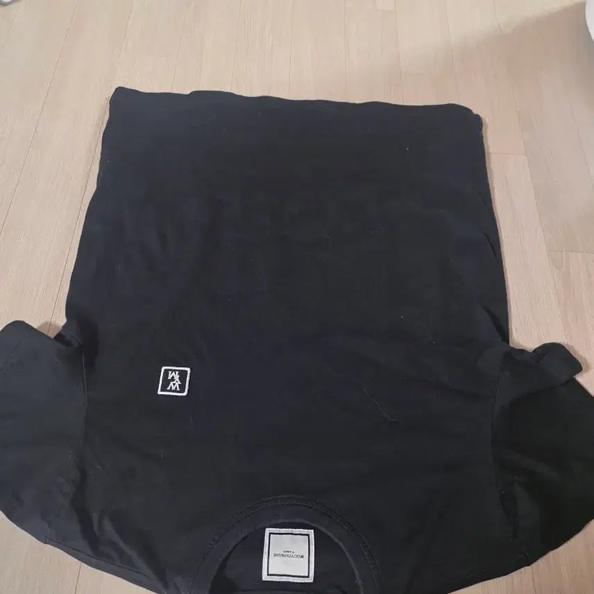 [BUNJANG] Wooyoungmi Black Logo Short Sleeve T-Shirt Size 44 / 우영미 백로고 반팔티셔츠 44사이즈