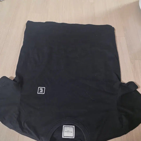 [BUNJANG] Wooyoungmi Black Logo Short Sleeve T-Shirt Size 44 / 우영미 백로고 반팔티셔츠 44사이즈