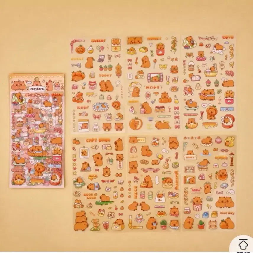 [BUNJANG] Capybara Sticker Set / 카피바라 스티커