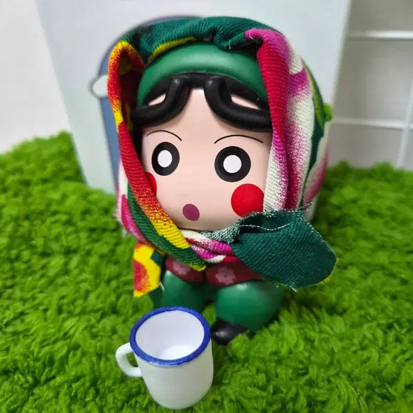 [BUNJANG] Crayon Shin-chan Match Seller Figure with Cup / 성냥팔이 짱구 피규어