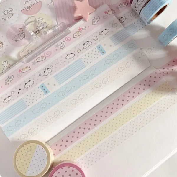 [BUNJANG] Roundwoof March New Collection Washi Tape Set (6 Types) / [6종set]라운드우프 3월신상 마테
