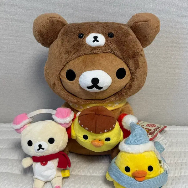 [BUNJANG] San-X Rilakkuma Korilakkuma Kiiroitori Doll Bundle Set / 산엑스 고전 리락쿠마 코리락 키이로이토리 인형 일괄 판매