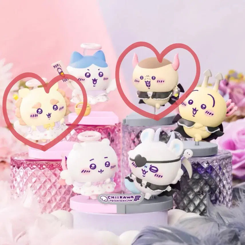 [BUNJANG] Chiikawa Angel & Demon Figure Bundle (Shisa, Kurimanju) / 먼작귀 치이카와 천사 악마 피규어 (시사, 쿠리만쥬) 일괄 판매합니다!