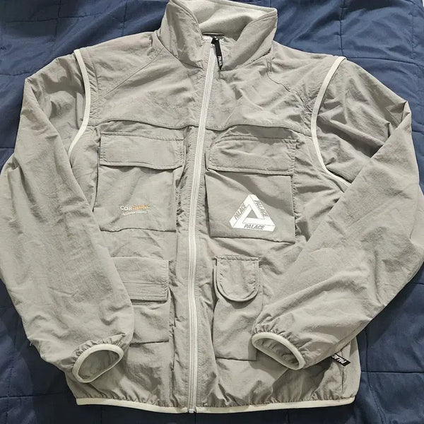 [BUNJANG] Palace Cordura RS Zip Off Jacket Grey L / 팔라스 코듀라 RS 집 오프 자켓 그레이  L