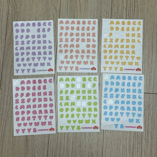 [BUNJANG] Sunnyside Soup Penphabet Alphabet Stickers / [써니사이드수프] 펜파벳 알파벳 스티커